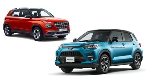 Toyota Raize Vs Hyundai Venue Specs Comparison