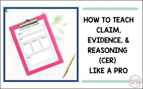 How To Teach Claim Evidence And Reasoning Cer Like A Pro