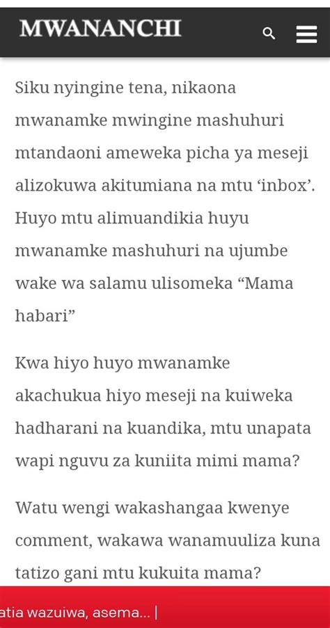 Evarest Daniel On Twitter RT Funjojr Mwanamke Mashuhuri Mitandaoni