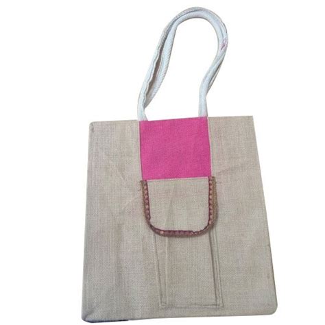 Plain Loop Handle Jute Bag For Shopping Size 12 X 16 Inches At Rs 95