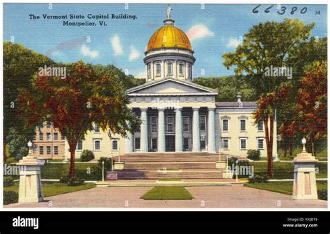 The State Capitol Building Montpelier Vt Stock Photo Alamy