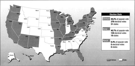 1996 Presidential Election Map