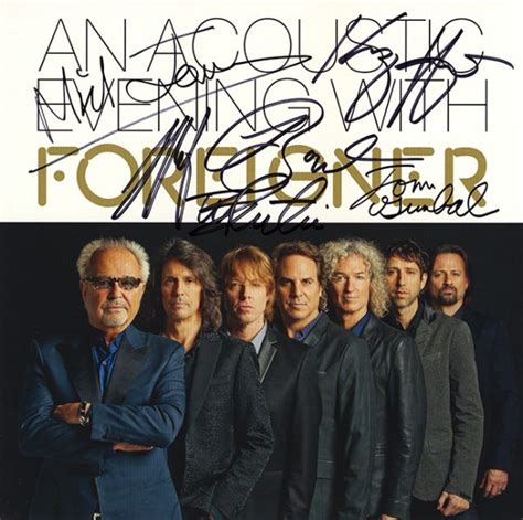 Foreigner Band Signed An Acoustic Evening With Foreigner Album - Artist ...