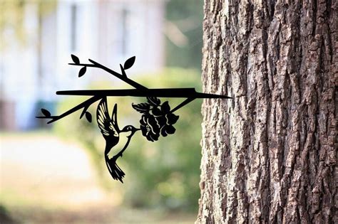 Humming Bird Metal Bird Tree Stake Christmas T Decorations Toptrendygear Toptrendygear