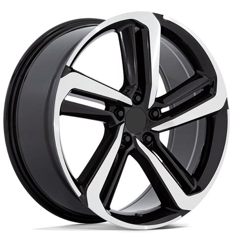 18 Performance Replicas Wheels PR216 Gloss Black Machined Rims OEC271 1