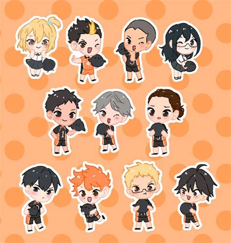 Haikyuu Printable Stickers Design Available In Different Products