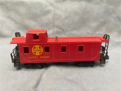 Vintage Bachmann Santa Fe Atsf Red Caboose Train Car Ho Gauge