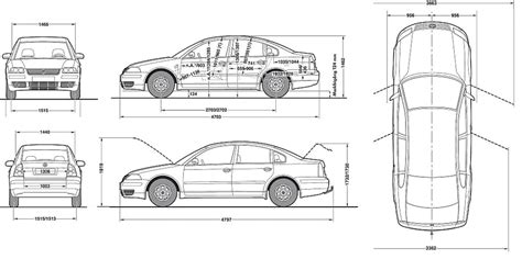 Vw passat b5 размеры автомобиля