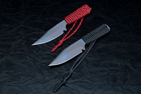 Strider Knives Fixed Blade Knife Titanium w/ Paracord Wrapped Handle ...