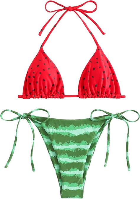 Watermelon Sling Bikini Swimsuits Sold By Heart Shaped Anticlimax SKU 4746986 Printerval UK