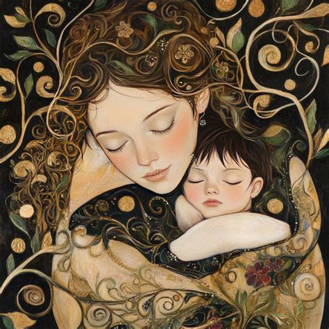 stylized motherhood stock illustrations  stylized motherhood