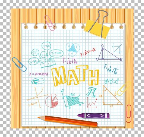 Fórmula Matemática Doodle Con Tipo De Letra Matemática En Tablero De