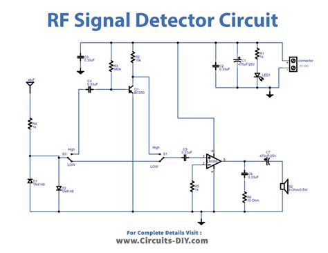 RF Signal Detector Circuit using LM386