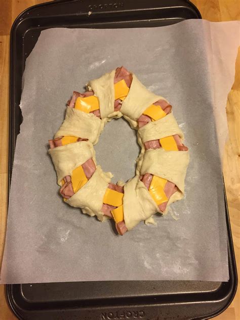 Ham And Cheese Crescent Ring Feast For A Fraction