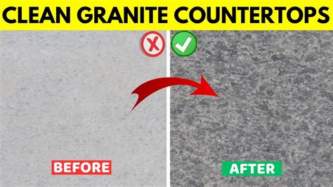 Best Way To Clean Granite Countertops With Natural Products Youtube