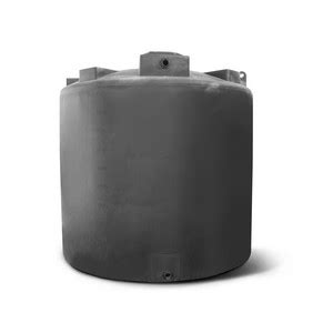 Norwesco Vertical Water Storage Tank Black Gallon