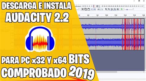 COMO DESCARGAR E INSTALAR AUDACITY PARA PC FULL EN ESPAÑOL YouTube