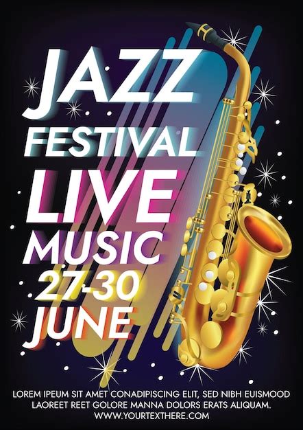 Premium Vector Jazz Music Festival Poster For Jazz Club