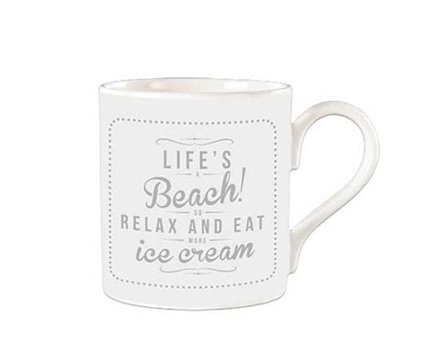 Lifes A Beach Fine Bone China Mug Melamaster