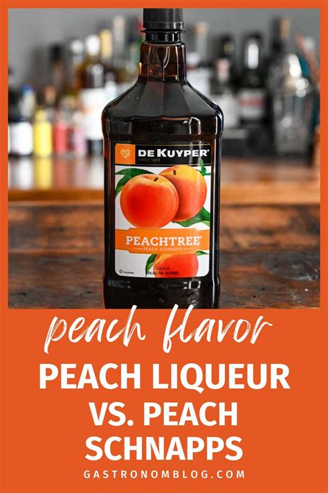 Peach Liqueur Vs Peach Schnapps Gastronom Cocktails