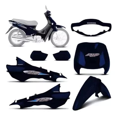 Conjunto Carenagem Honda Biz 100cc Todos Os Anos Adesivado Frete grátis