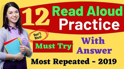 PTE Read Aloud Practice With Answer Script Real Exam Question 2019