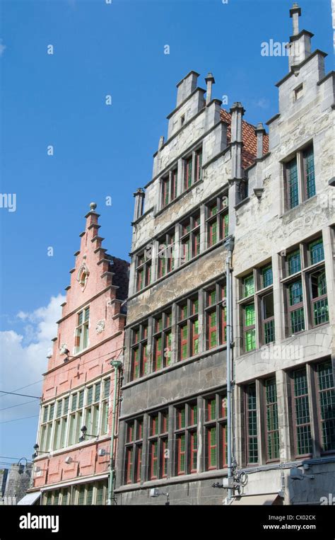 Old architecture in Ghent Belgium Stock Photo - Alamy