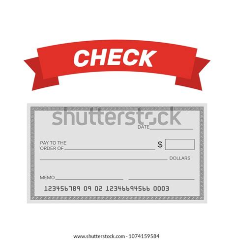 Blank Check Template Check Vector Template Stock Vector (Royalty Free) 1074159584 | Shutterstock