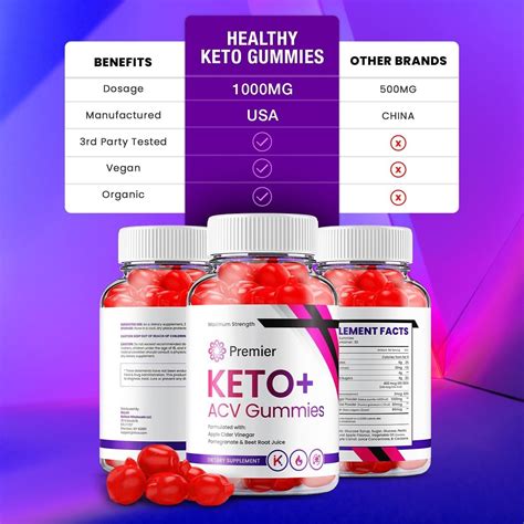 2 Pack Premier Keto ACV Gummies Official Keto Premiere ACV