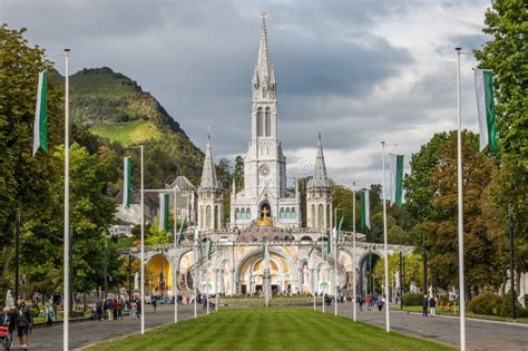 Sanctuary Of Our Lady Of Lourdes The Rosary Basilica In In Lourdes