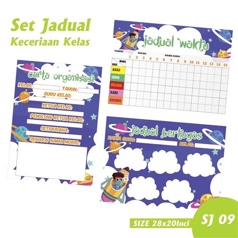 Set Banner Hiasan Kelas Alas Meja Murid Keceriaan Kelas Hiasan Kelas