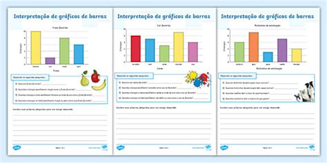 Interpretação De Gráficos De Barras Folhas De Atividade