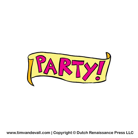 party-banner-clipart - Tim's Printables