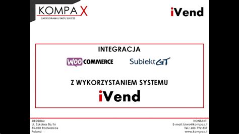 Integracja Subiekt Gt Woocommerce Z Wykorzystaniem Systemu Ivend