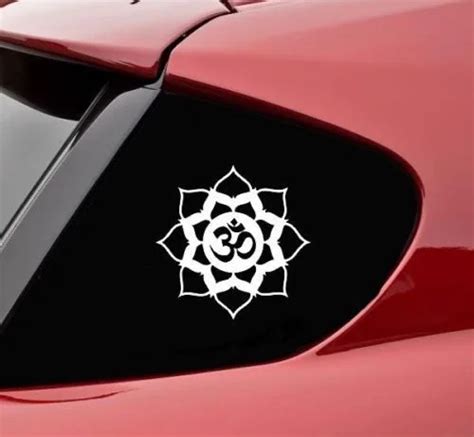 Ohm Om Lotus Flower Vinyl Decal Sticker Window Sticker Cm Stickers