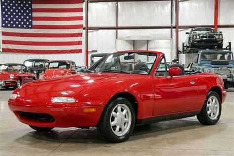 1991 Mazda Miata 14748 Miles Red Convertible 1 6L L4 5 Speed Manual For