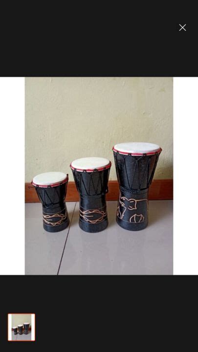 Kendang Jimbe Tifa Papua Mainan Alat Musik Tradisional 20cm Lazada