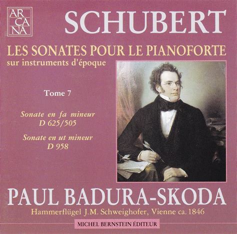 Complete Piano Sonatas Sonatas Schubert Badura Skoda