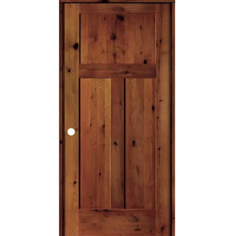 Krosswood Doors In X In Craftsman Knotty Alder Panel Right