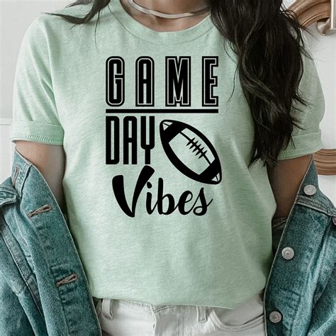 Game Day Vibes Svg Game Day Svg Football Svg Football Mom Etsy Uk