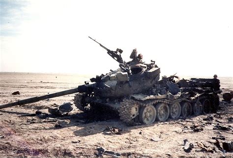 Iraqi Tank T72 Blown Up During Operation Desert Storm 1991 R