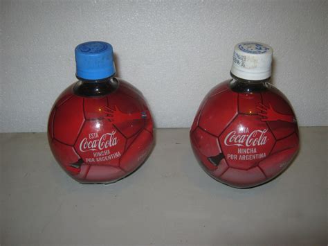 Lote De Tres Botellas Balon Coca Cola Argentina 2 Llenas 565 00 En