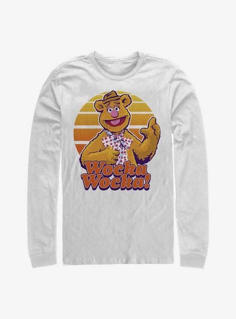 Disney The Muppets Wocka Wocka Fozzie The Bear Long Sleeve T Shirt