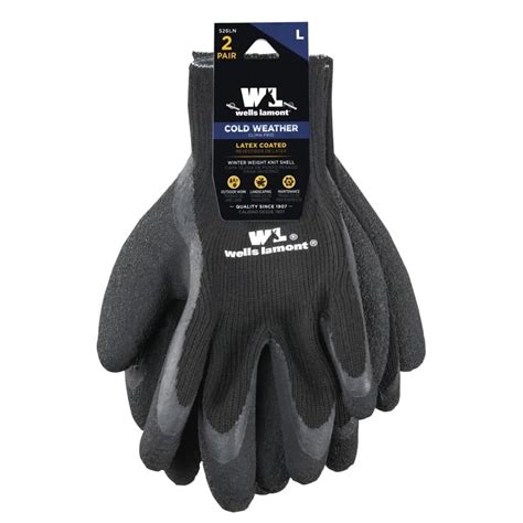 Wells Lamont 526N 2 Pack Thermal Knit Latex Winter Glove Workman