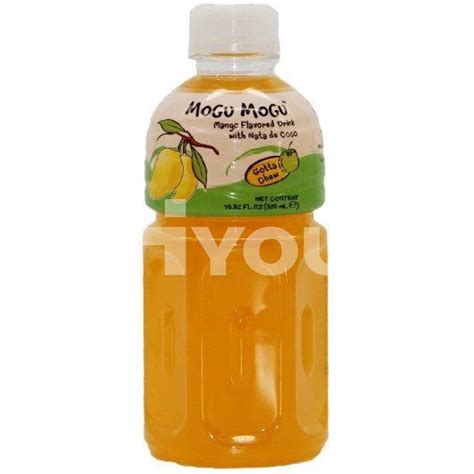 Mogu Mogu Mango Flavored Drink With Nata De Coco 320ml Mogu Mogu 椰果芒