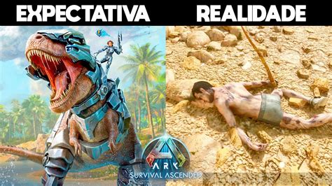 Joguei Ark Survival Ascended O Novo Jogo De Dinossauros Pela Vez