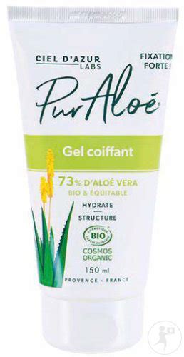 Pur Aloé Gel Coiffant 73 D Aloe Vera Bio Et Équitable Fixation Forte