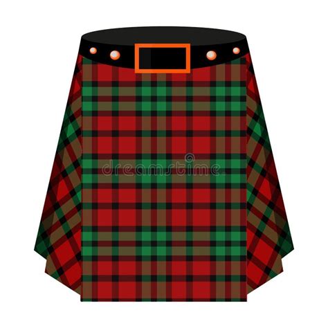 Kilt Escocês Da Tartã a Saia Dos Homens S Para O Escocês Único ícone De