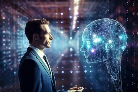 Hombre Que Utiliza Herramientas Tecnolog A De Inteligencia Artificial