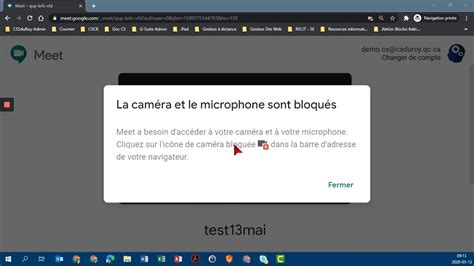 Comment D Bloquer Le Micro Et La Cam Ra Dans Google Meet Youtube